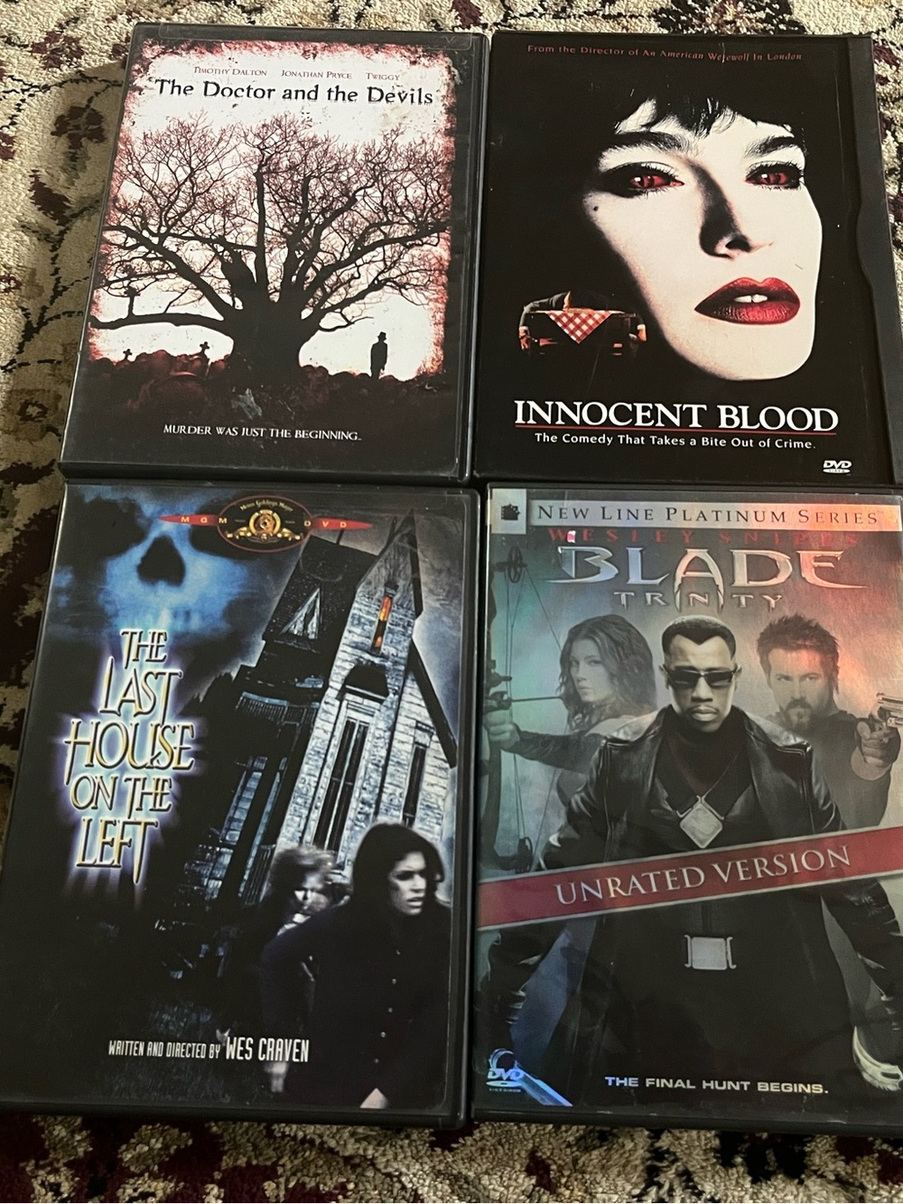 Horror DVD Lot Last House on the Left (Wes Craven, 1972) Doctor and the Devils..